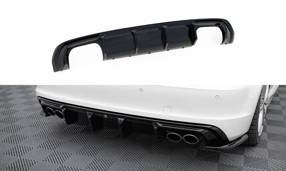 Audi S3 8V Sportback Vorfacelift Diffusor (Doppelauspuff Links+Rechts) OO_OO Maxton Design